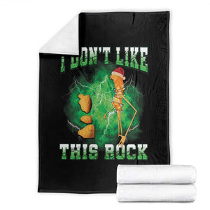 Funny Marcus The Worm Throw Blanket I Don't Like This Rock Brain Rot TS10 Black Print Your Wear