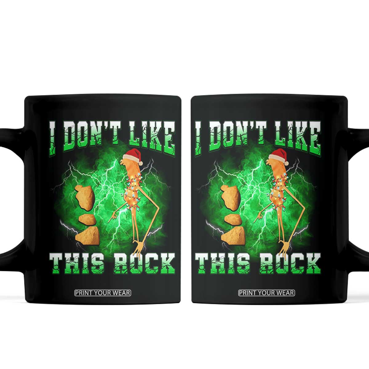 Funny Marcus The Worm Coffee Mug I Don't Like This Rock Brain Rot TS10 Black Print Your Wear