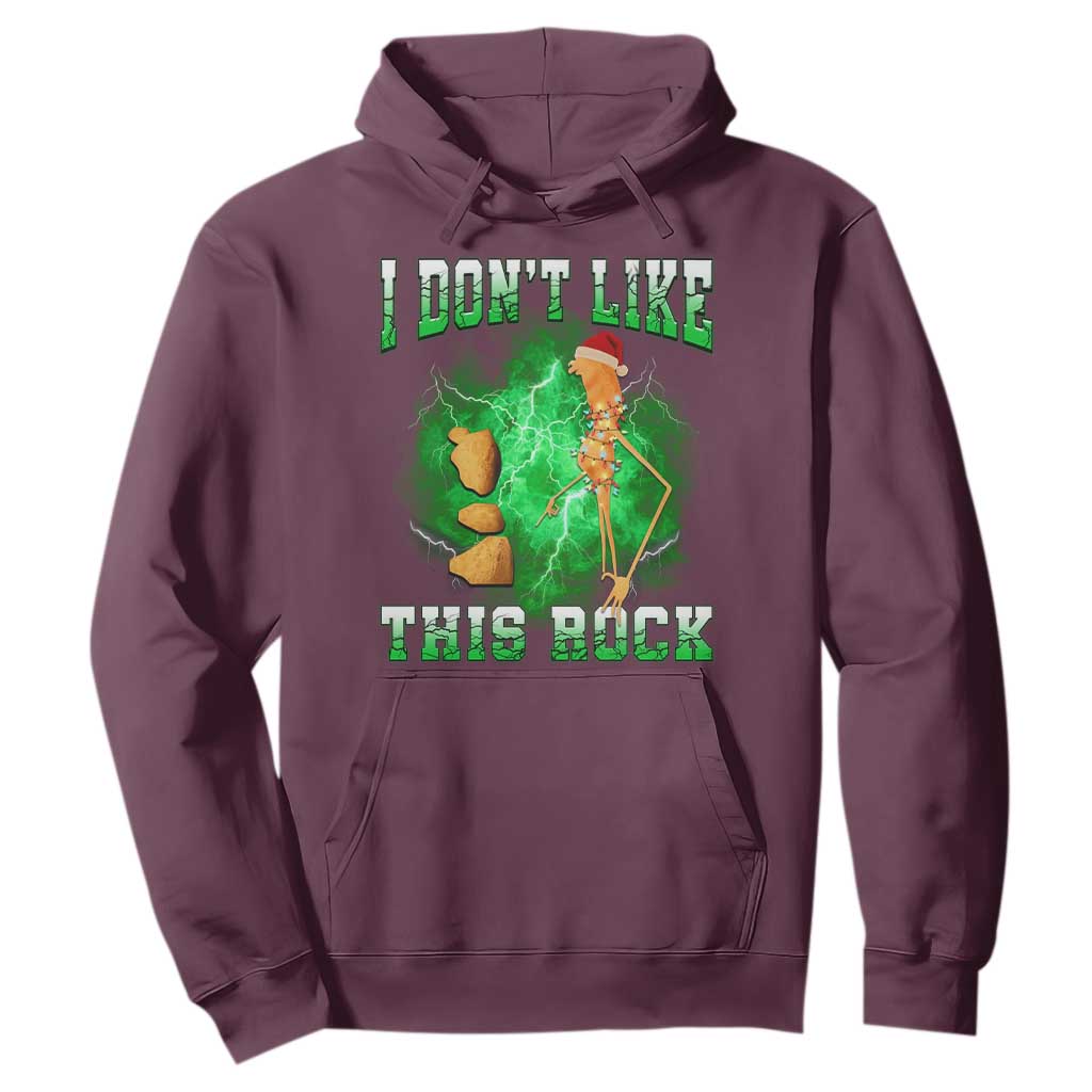 Funny Marcus The Worm Hoodie I Don't Like This Rock Brain Rot TS10 Maroon Print Your Wear