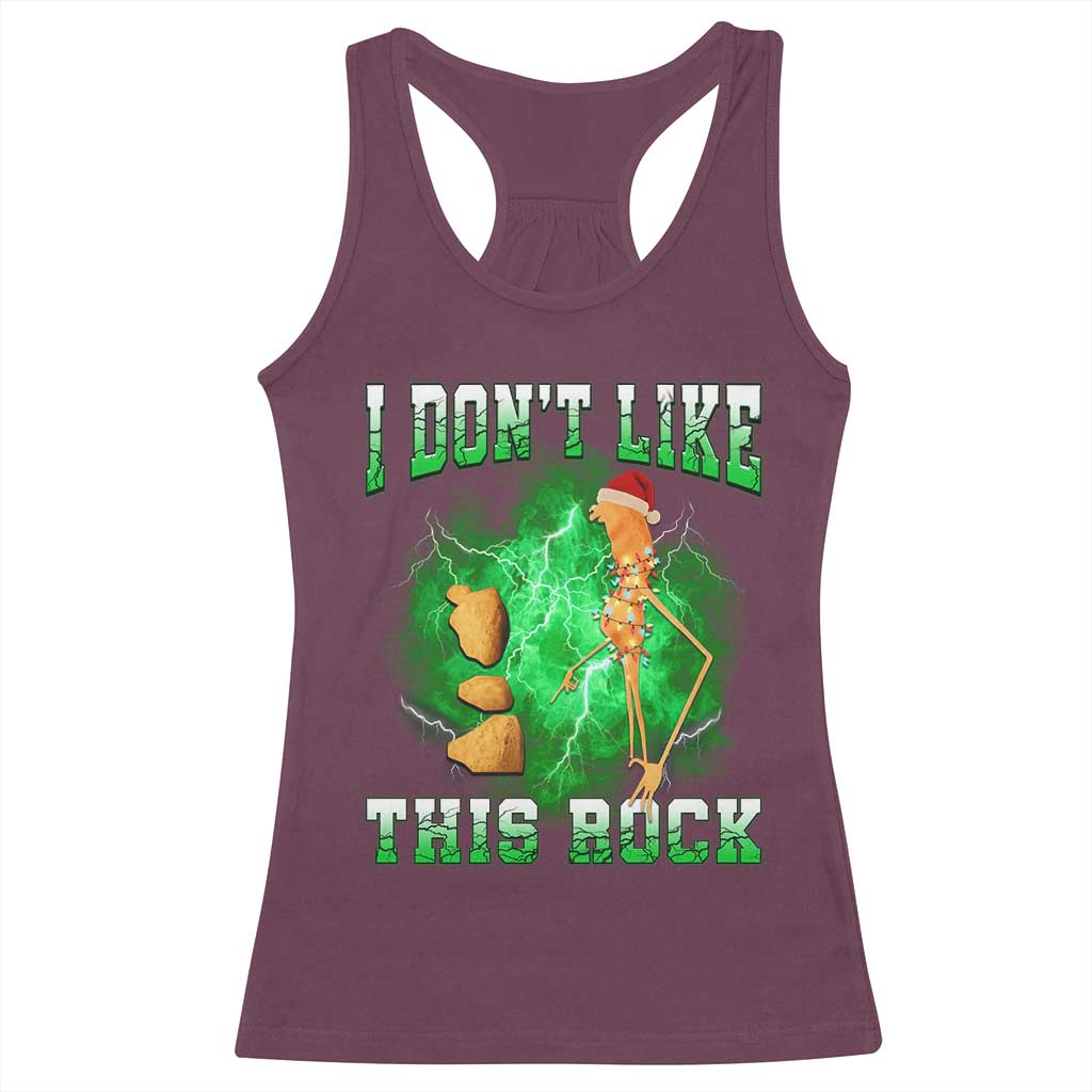 Funny Marcus The Worm Racerback Tank Top I Don't Like This Rock Brain Rot TS10 Maroon Print Your Wear