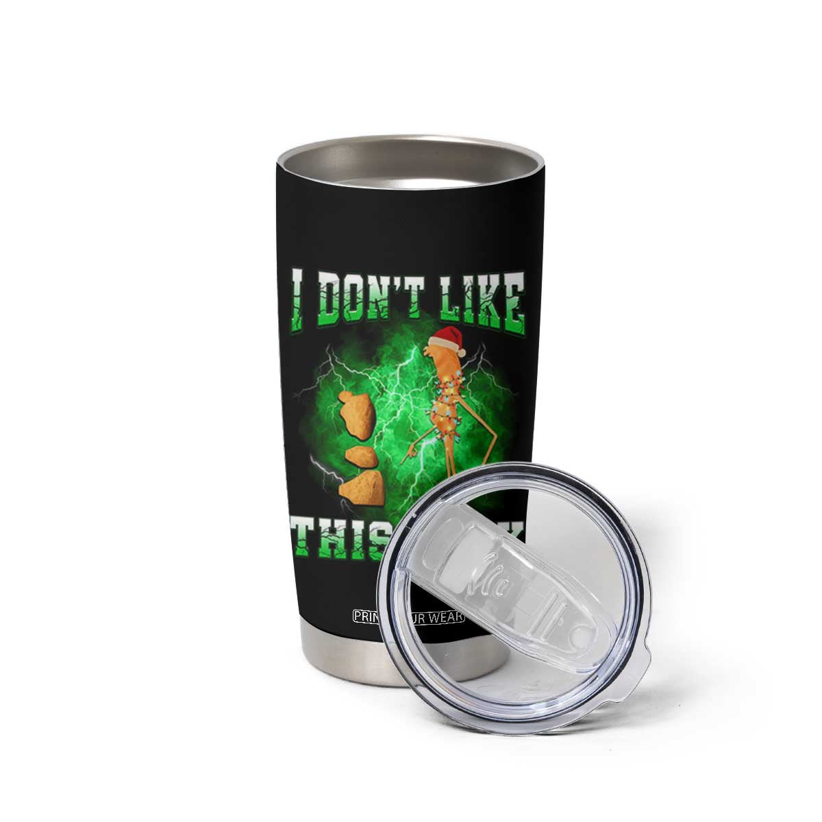 Funny Marcus The Worm Tumbler Cup I Don't Like This Rock Brain Rot TS10 Print Your Wear