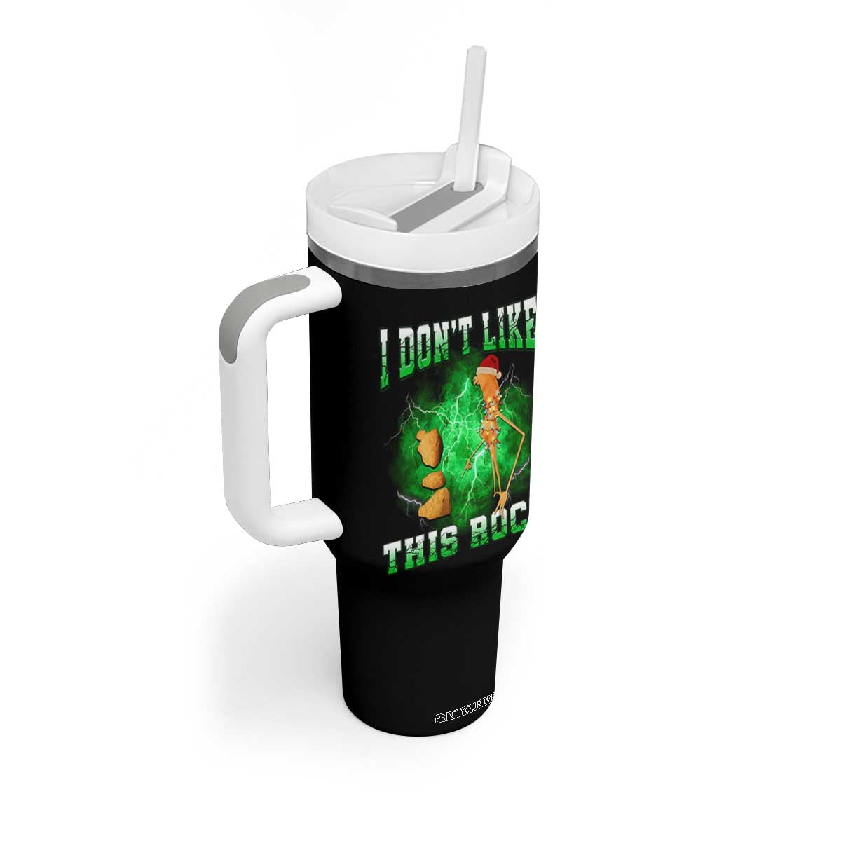 Funny Marcus The Worm Tumbler With Handle I Don't Like This Rock Brain Rot TS10 Print Your Wear