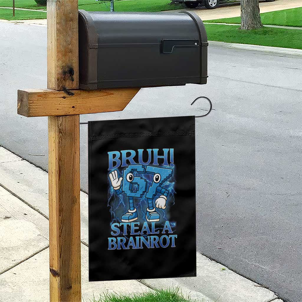Bruh 6 7 Steal a Brainrot Garden Flag 6-7 Funny Brainrot Meme Six Seven Bootleg TS10 Print Your Wear