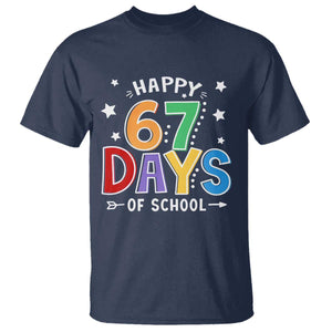 67 Days of School T Shirt Funny Meme Teacher Student 67th Day TS10 Navy Print Your Wear