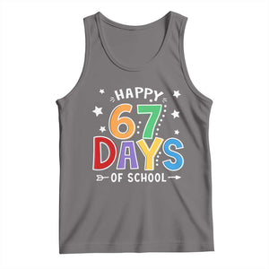 67 Days of School Tank Top Funny Meme Teacher Student 67th Day TS10 Deep Heather Print Your Wear