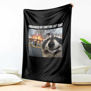 Raccoon Meme Throw Blanket Undiagnosed But Something Aint Right TS10 Print Your Wear