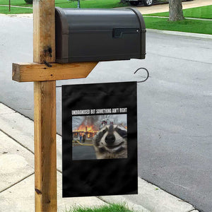 Raccoon Meme Garden Flag Undiagnosed But Something Aint Right TS10 Print Your Wear