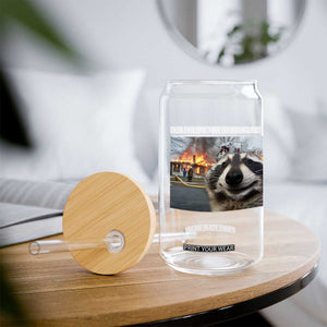 Raccoon Meme Glass Can Undiagnosed But Something Aint Right TS10 Print Your Wear