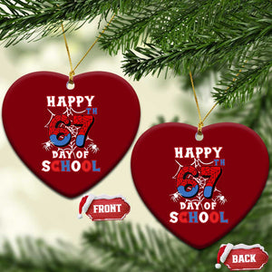 Happy 67th Day Of School Ceramic Ornament Boys Girls Spider 67 Days TS10 Print Your Wear