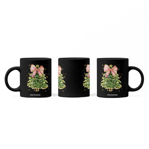 Coquette Bow Christmas Coffee Mug Cute Teacher Xmas Tree Pink TS10 Print Your Wear
