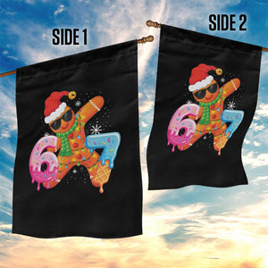 Funny 67 Meme Gingerbread Christmas Garden Flag Six Seven Ice Cream Drip Boys TS10 Print Your Wear