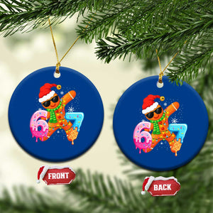 Funny 67 Meme Gingerbread Christmas Ceramic Ornament Six Seven Ice Cream Drip Boys TS10 1pc Blue Print Your Wear