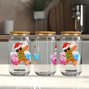 Funny 67 Meme Gingerbread Christmas Glass Can Six Seven Ice Cream Drip Boys TS10 Print Your Wear