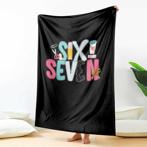 Funny Teacher Six Seven Throw Blanket 6 7 Meme TS10 Print Your Wear