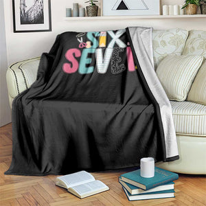 Funny Teacher Six Seven Throw Blanket 6 7 Meme TS10 Print Your Wear