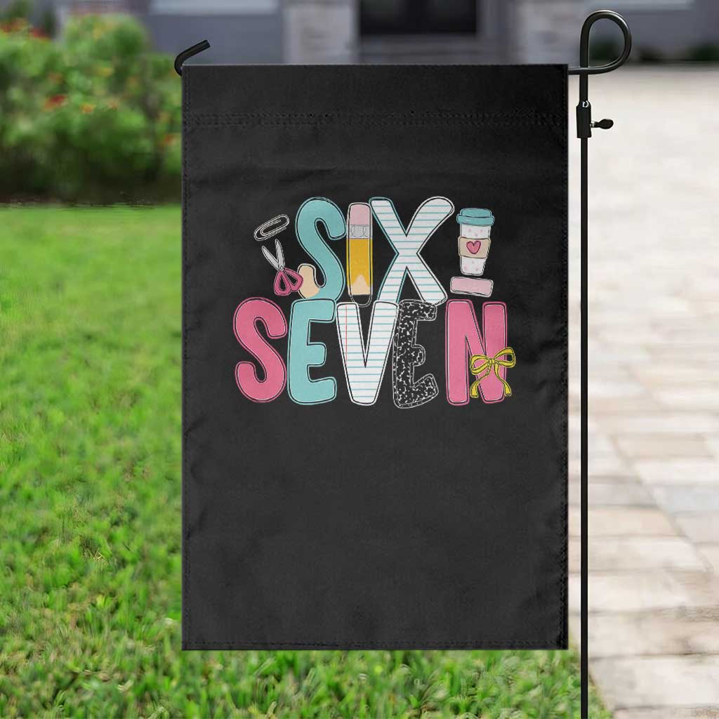 Funny Teacher Six Seven Garden Flag 6 7 Meme TS10 Print Your Wear