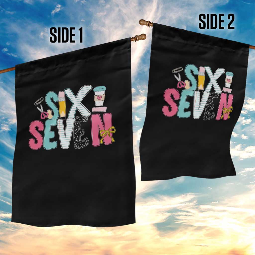 Funny Teacher Six Seven Garden Flag 6 7 Meme TS10 Print Your Wear