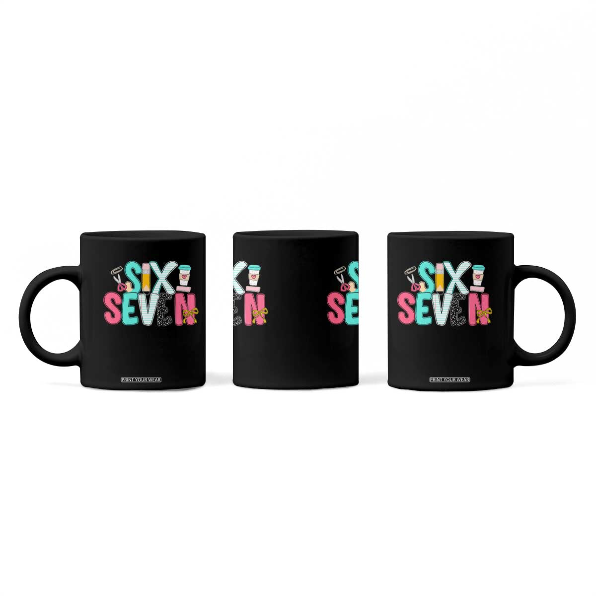 Funny Teacher Six Seven Coffee Mug 6 7 Meme TS10 Print Your Wear