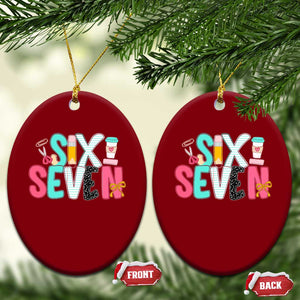 Funny Teacher Six Seven Ceramic Ornament 6 7 Meme TS10 Print Your Wear