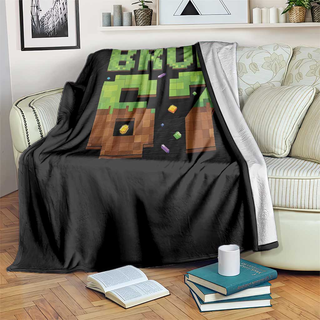 Funny Six Seven Throw Blanket 67 Meme 6 7 Boy Game Pixel Number TS10 Print Your Wear