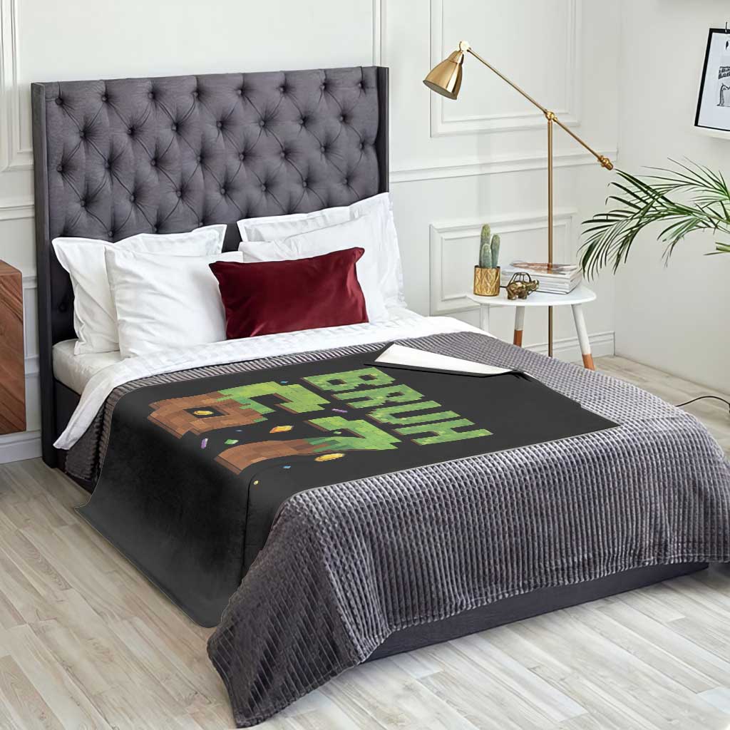 Funny Six Seven Throw Blanket 67 Meme 6 7 Boy Game Pixel Number TS10 Print Your Wear
