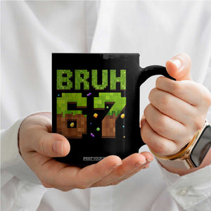 Funny Six Seven Coffee Mug 67 Meme 6 7 Boy Game Pixel Number TS10 Print Your Wear