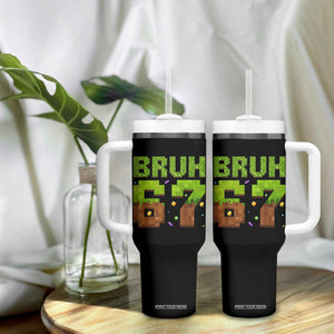 Funny Six Seven Tumbler With Handle 67 Meme 6 7 Boy Game Pixel Number TS10 Print Your Wear