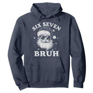 67 Christmas Six Seven Bruh Hoodie Funny Santa 6 7 Meme TS10 Navy Print Your Wear