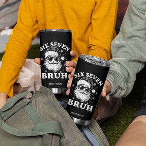 67 Christmas Six Seven Bruh Tumbler Cup Funny Santa 6 7 Meme TS10 Print Your Wear