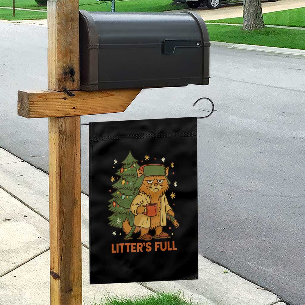 Litters Full Garden Flag Funny Christmas Vacation Cat TS10 Print Your Wear