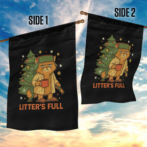Litters Full Garden Flag Funny Christmas Vacation Cat TS10 Print Your Wear