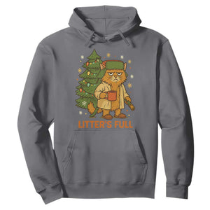 Litters Full Hoodie Funny Christmas Vacation Cat TS10 Charcoal Print Your Wear