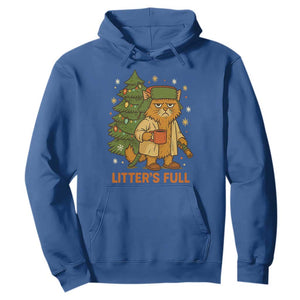 Litters Full Hoodie Funny Christmas Vacation Cat TS10 Royal Blue Print Your Wear