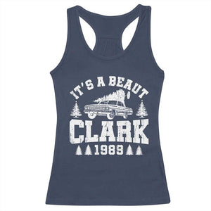 It's a Beaut Clark Racerback Tank Top Funny Christmas Vacation TS10 Navy Print Your Wear