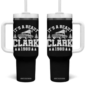 It's a Beaut Clark Tumbler With Handle Funny Christmas Vacation TS10 One Size: 40 oz Black Print Your Wear