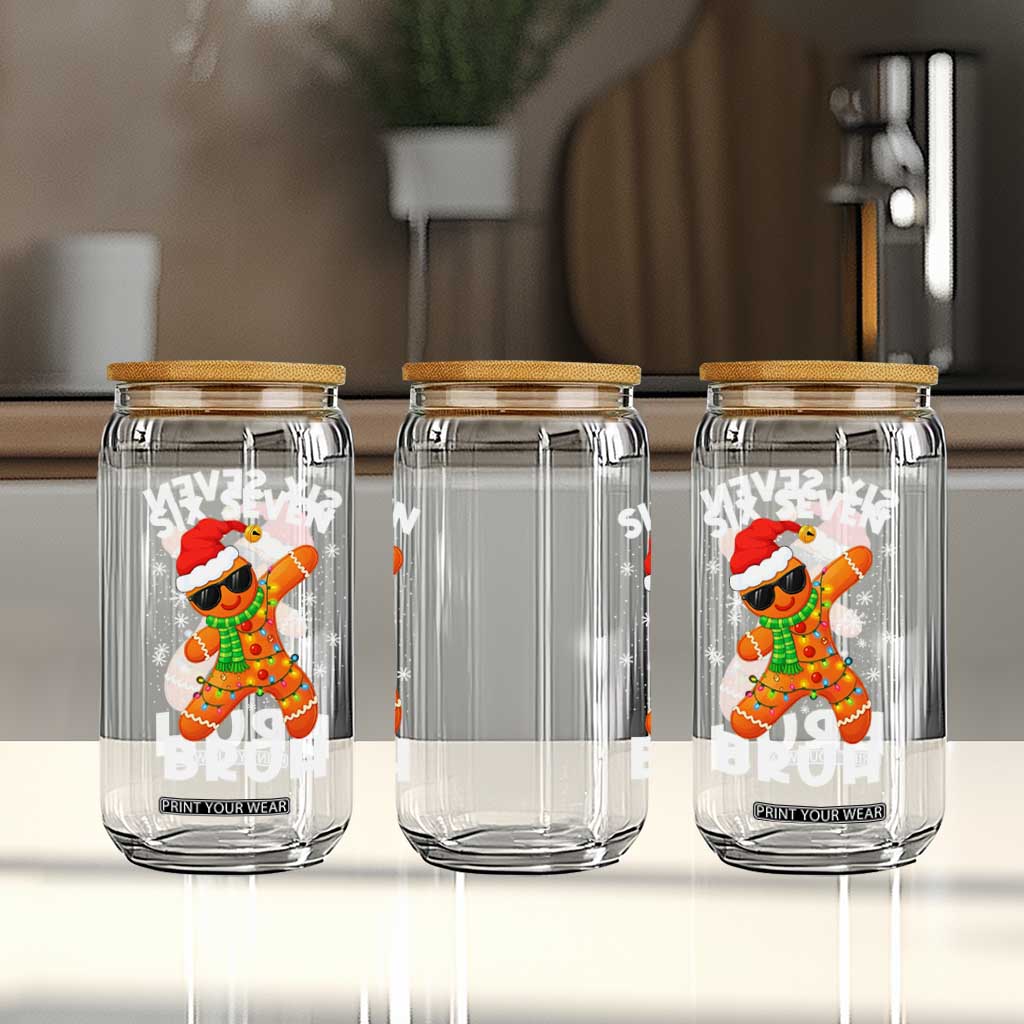 67 Christmas Six Seven Bruh Gingerbread Glass Can Funny Six Seven Meme Boys TS10 Print Your Wear