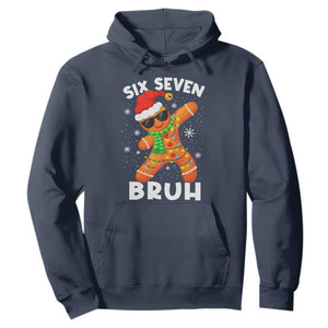 67 Christmas Six Seven Bruh Gingerbread Hoodie Funny Six Seven Meme Boys TS10 Navy Print Your Wear