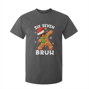67 Christmas Six Seven Bruh Gingerbread T Shirt For Kid Funny Six Seven Meme Boys TS10 Dark Heather Print Your Wear
