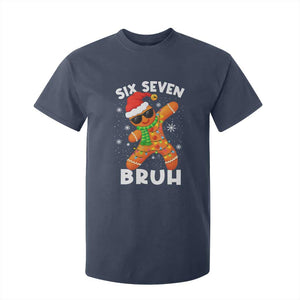 67 Christmas Six Seven Bruh Gingerbread T Shirt For Kid Funny Six Seven Meme Boys TS10 Navy Print Your Wear