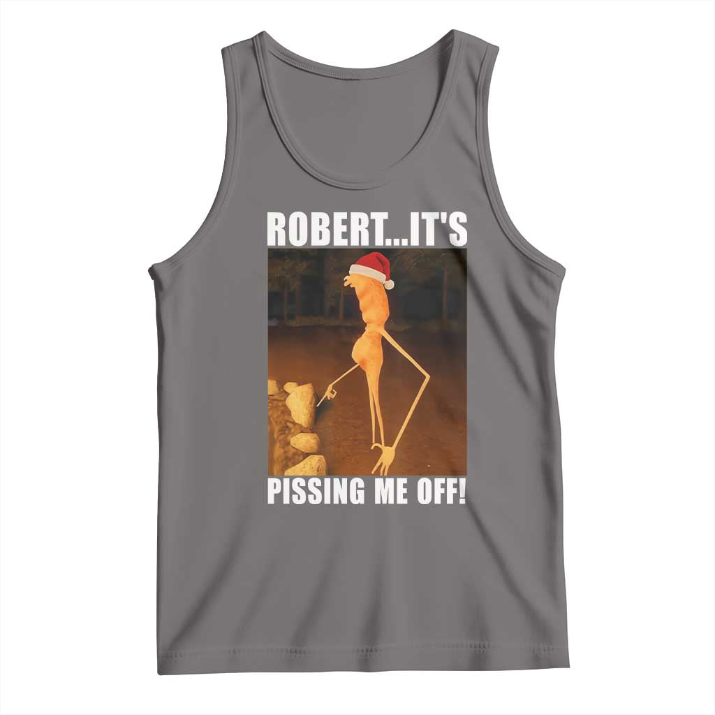 Marcus The Worm Christmas Tank Top Robert Its Pissing Me Off Xmas Meme TS10 Deep Heather Print Your Wear