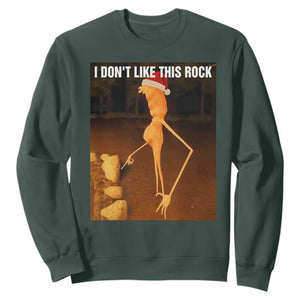 Marcus The Worm I Don't Like This Rock Sweatshirt TS10 Dark Forest Green Print Your Wear