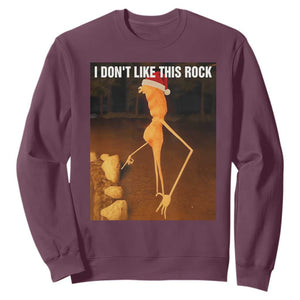 Marcus The Worm I Don't Like This Rock Sweatshirt TS10 Maroon Print Your Wear