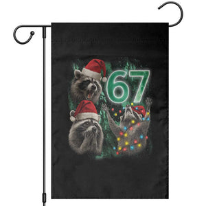 Funny Christmas 67 Meme Racoon Garden Flag Howling at The Moon TS10 Black Print Your Wear