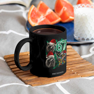 Funny Christmas 67 Meme Racoon Coffee Mug Howling at The Moon TS10 Print Your Wear