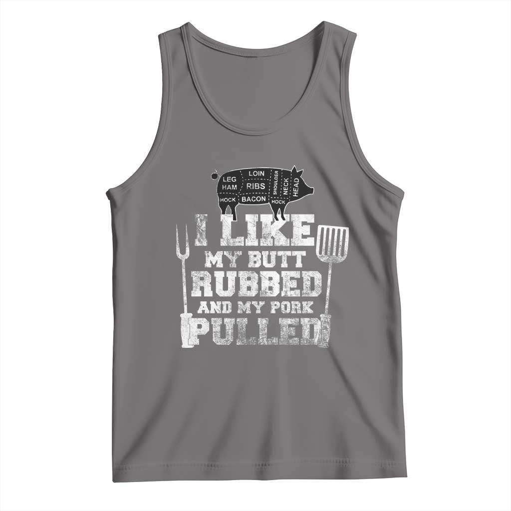 Funny BBQ Tank Top Hilarious Grill Chef Grilling Gift Pork Rub Smoking Meat Smoker TS10 Deep Heather Print Your Wear