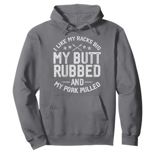 Funny BBQ Hoodie Pork Rub Smoking Meat Smoker Hilarious Grill Chef Grilling Gift TS10 Charcoal Print Your Wear