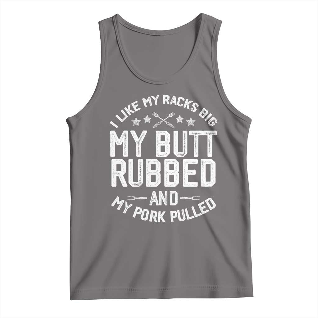 Funny BBQ Tank Top Pork Rub Smoking Meat Smoker Hilarious Grill Chef Grilling Gift TS10 Deep Heather Print Your Wear