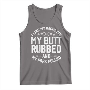 Funny BBQ Tank Top Pork Rub Smoking Meat Smoker Hilarious Grill Chef Grilling Gift TS10 Deep Heather Print Your Wear