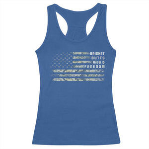 BBQ Racerback Tank Top Grilling Gifts For Grill Dad Meat Smoker Grill Camo Flag TS10 Royal Blue Print Your Wear