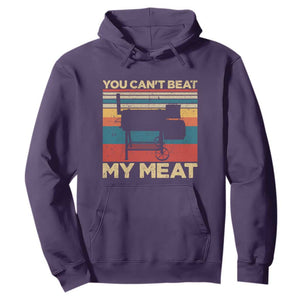 Funny BBQ Hoodie You Can't Beat My Meat Dad Grill Gift TS10 Purple Print Your Wear